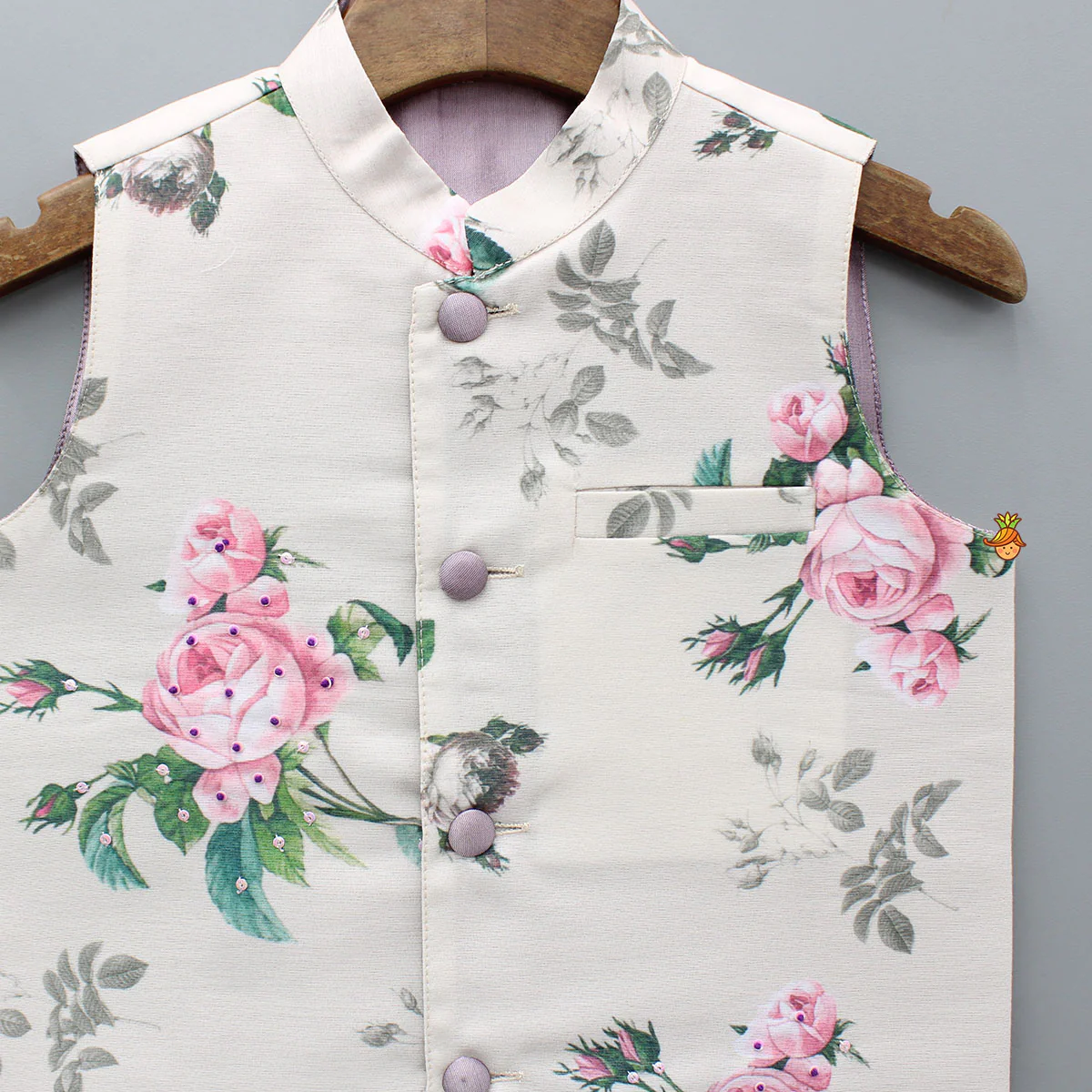Spring Roses Printed Jacket - Image 3