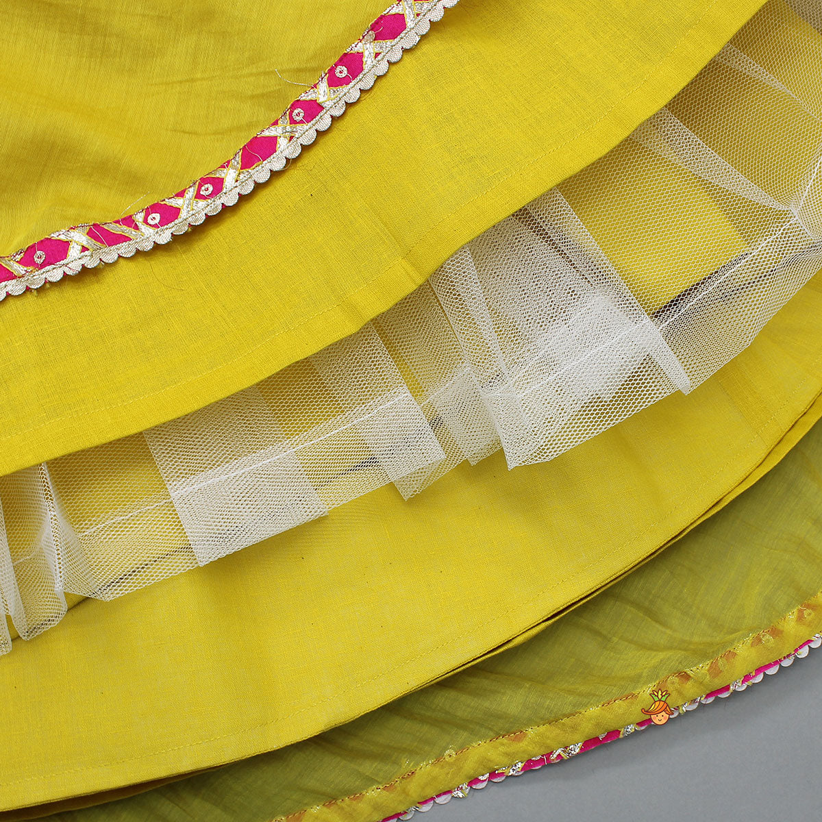 Strappy Crop Top And Flap Lehenga - Image 6