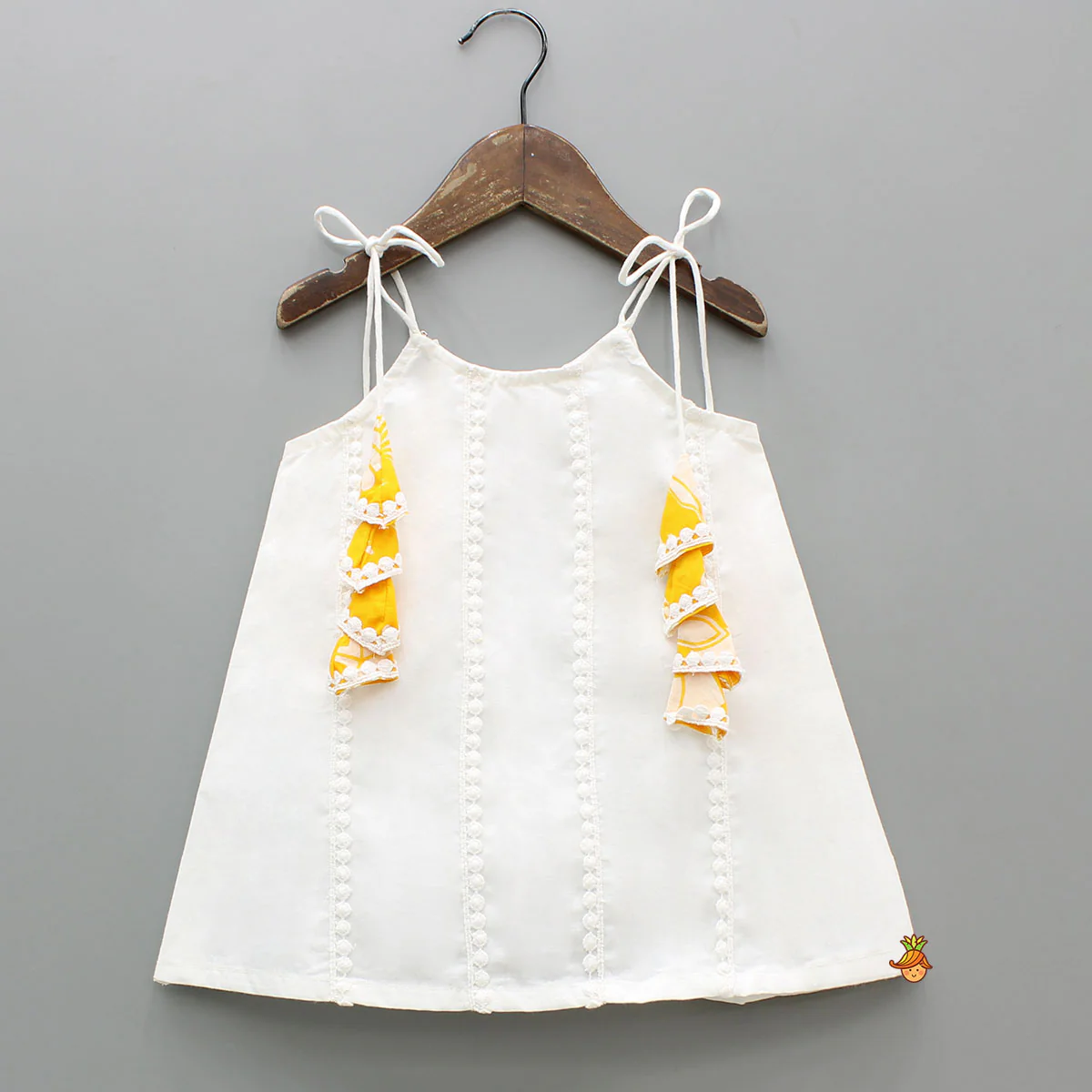 Strappy Kurti With Printed Sharara And Dupatta - Image 4