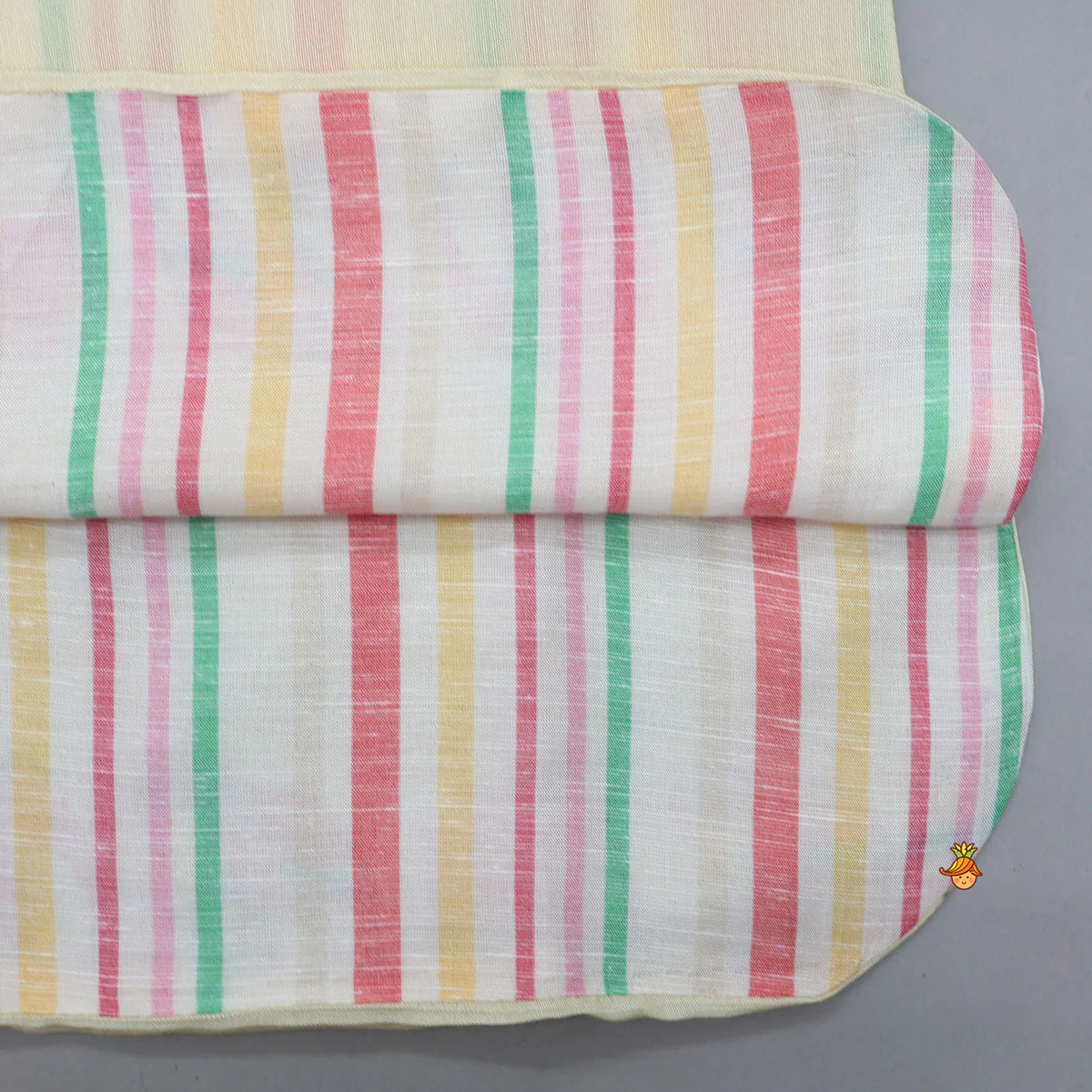 Striped Ethnic Kurta And Contrasting Salwar - Image 5