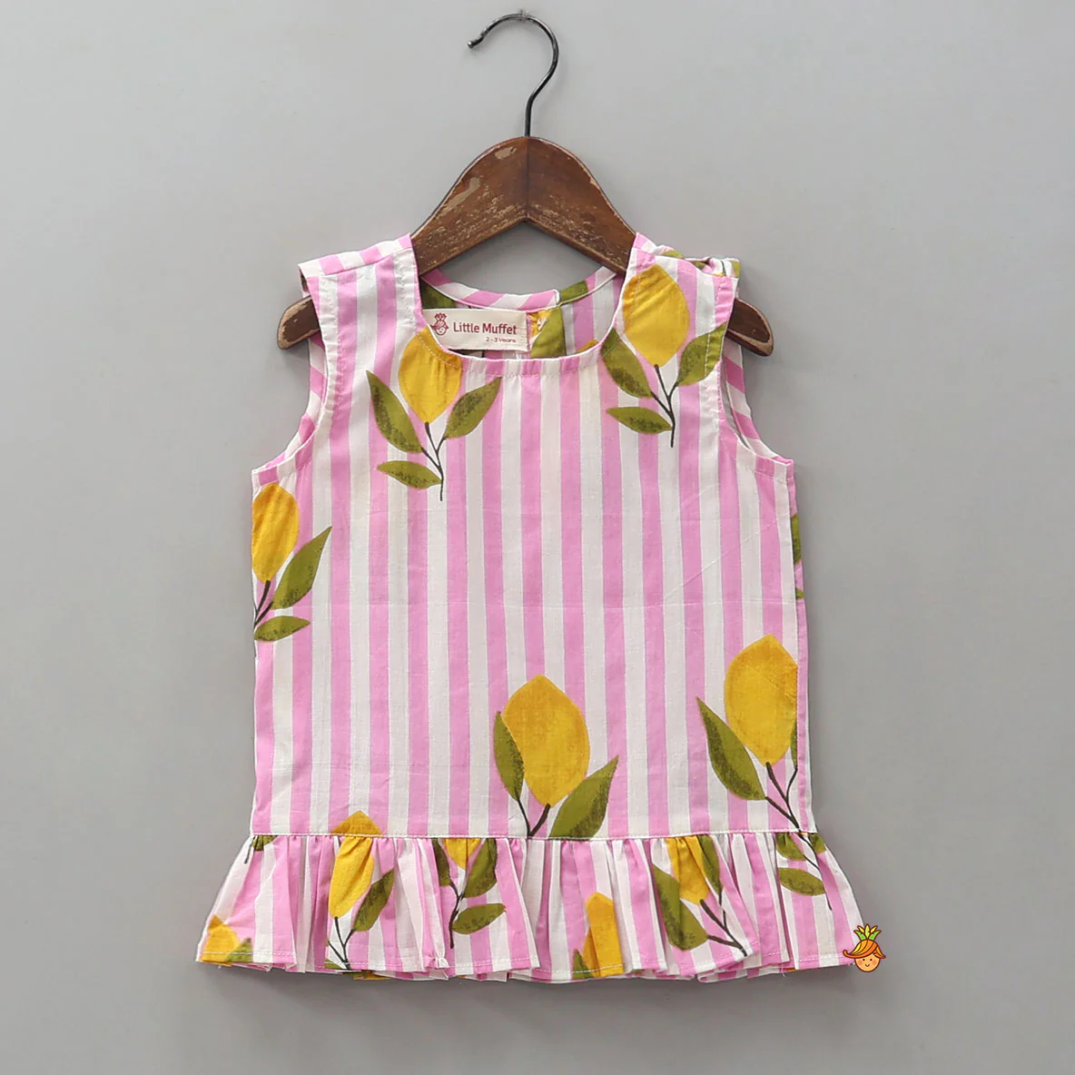Striped Frilly Top And Shorts - Image 3