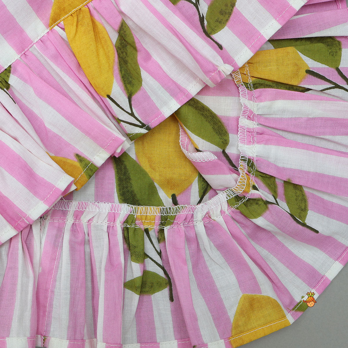 Striped Frilly Top And Shorts - Image 5