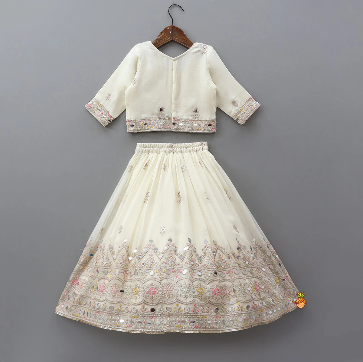Stunning Embroidered Top And Lehenga - Image 2