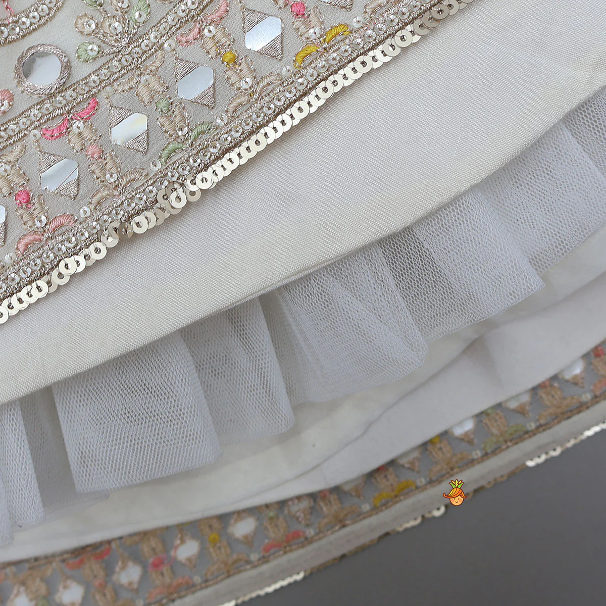 Stunning Embroidered Top And Lehenga - Image 6