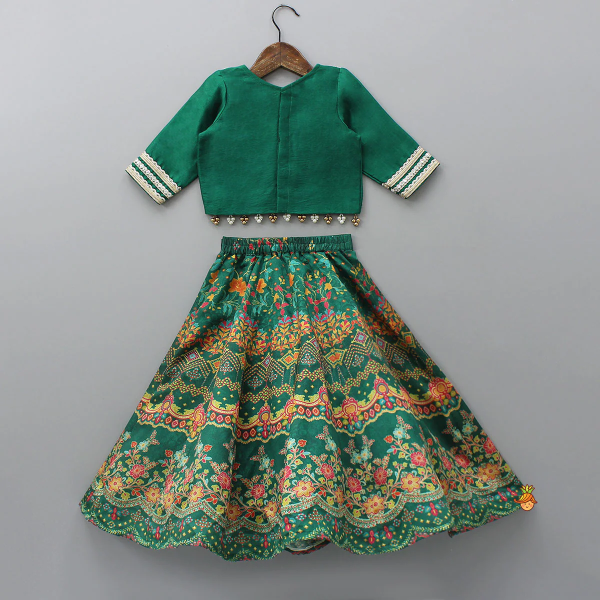 Stunning Printed Yoke Top And Lehenga - Image 2