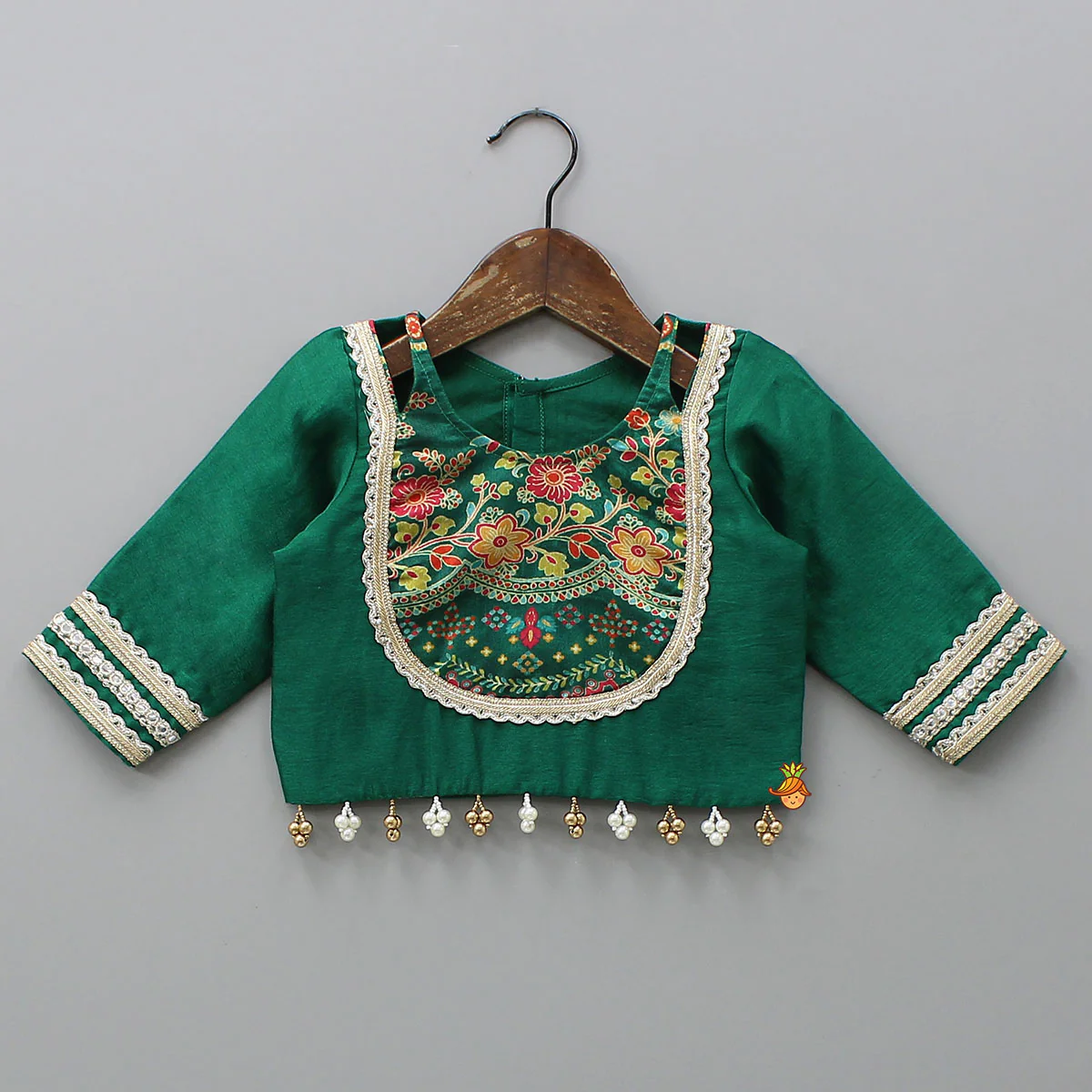 Stunning Printed Yoke Top And Lehenga - Image 3