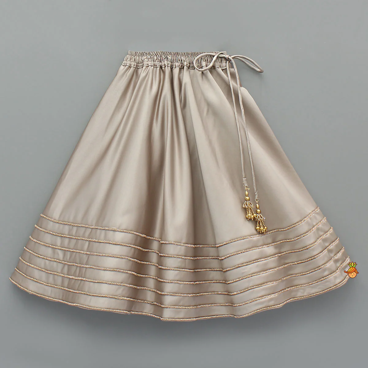 Stylish Halter Neck Cape Top And Lehenga - Image 4
