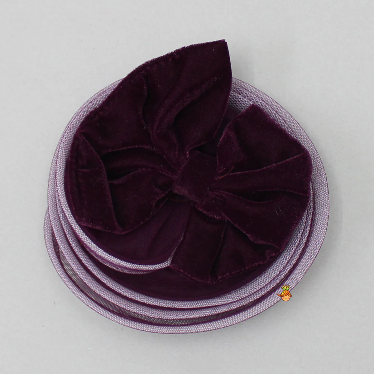 Stylish Sleeves Exquisite Wine Dress With Hair Clip - Image 7