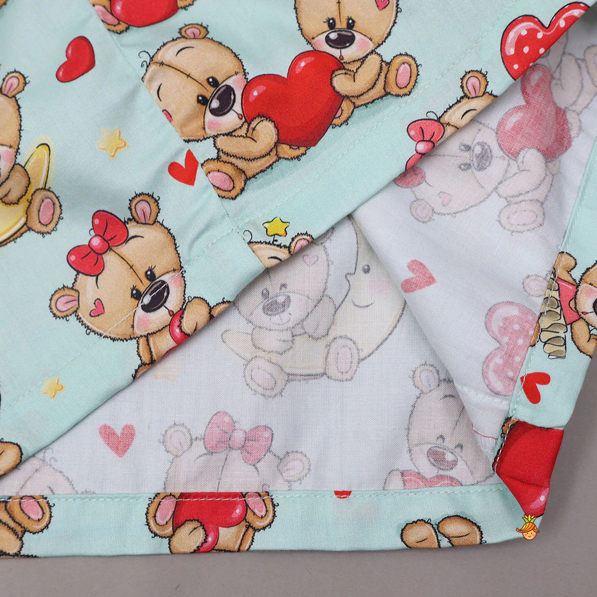 Sweet And Lovely Teddy Printed Sleepwear Set - Image 5