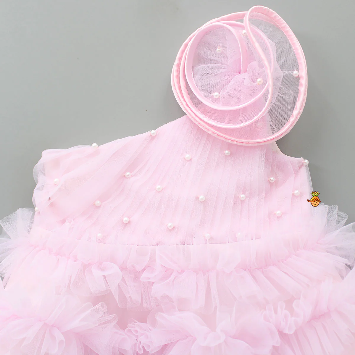 One-Shoulder Dress With Swirl Detail - Image 3