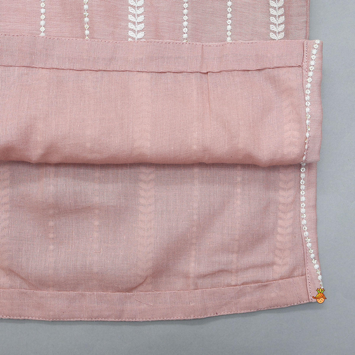 Thread-Embroidered Kurta With Pyjama - Image 5
