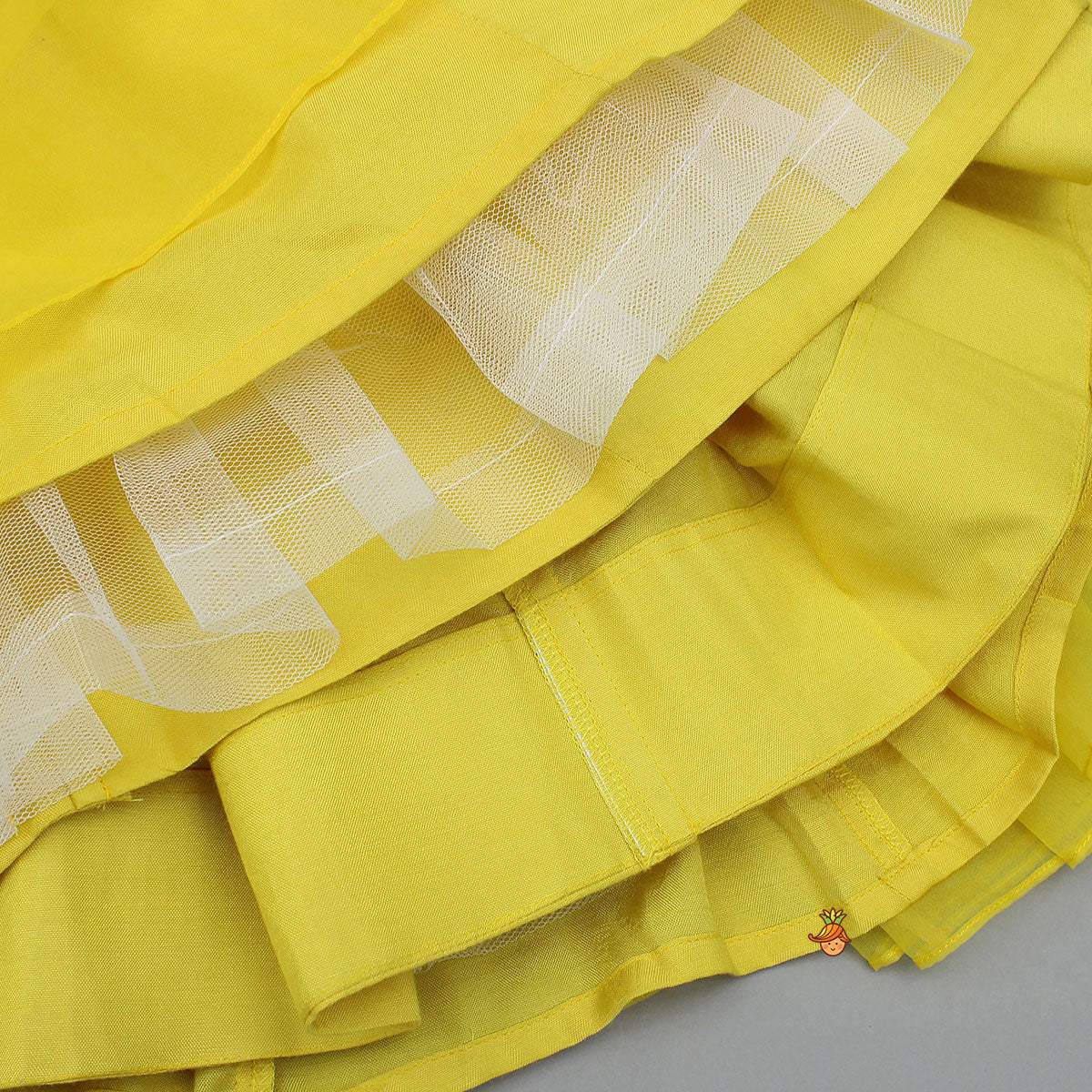 Thread Embroidered Strappy Crop Top And Lehenga - Image 6