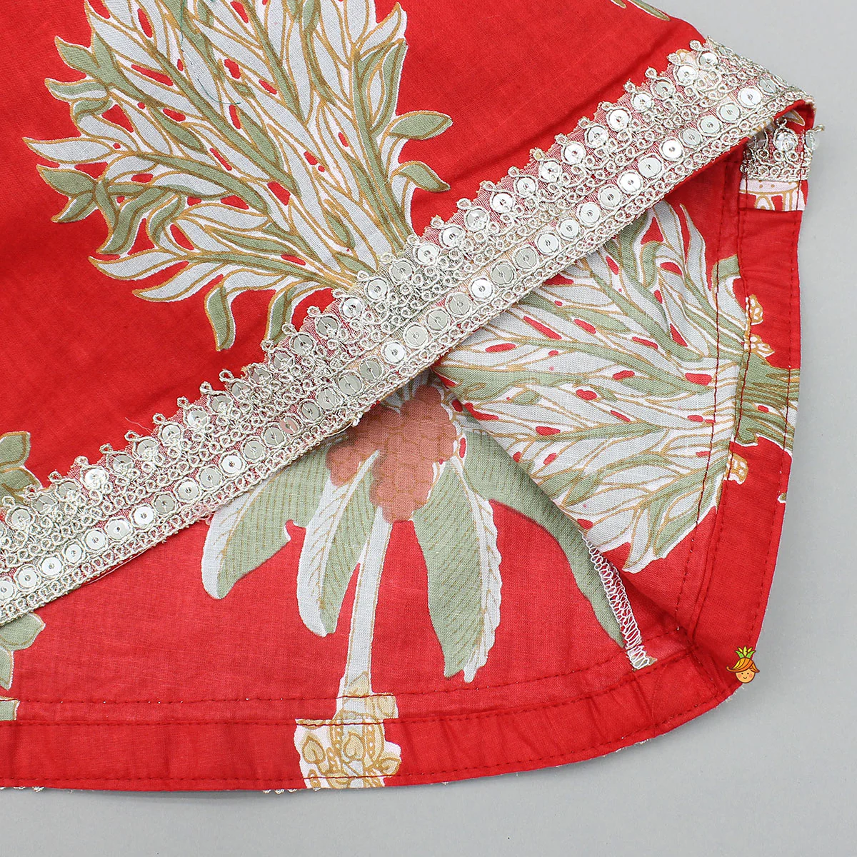Trees Printed Graceful Kurti And Sharara With Net Dupatta - Image 6