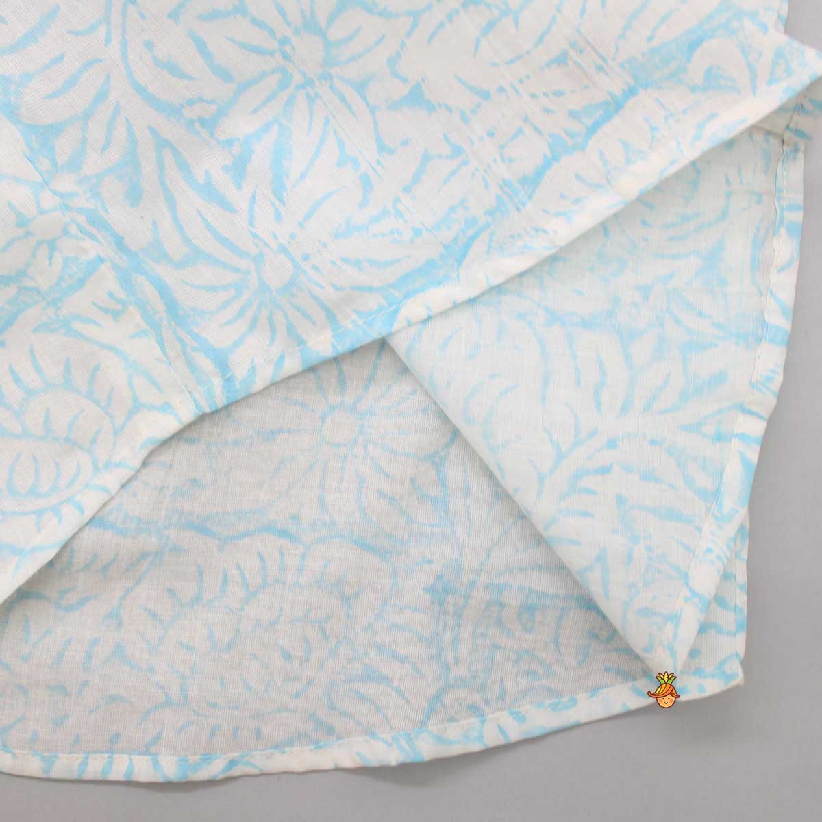 Tropical Hand Block Leaves Printed Shirt - Image 4