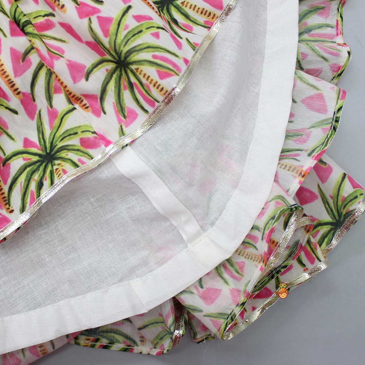 Tropical Printed Tiered Dress - Image 3