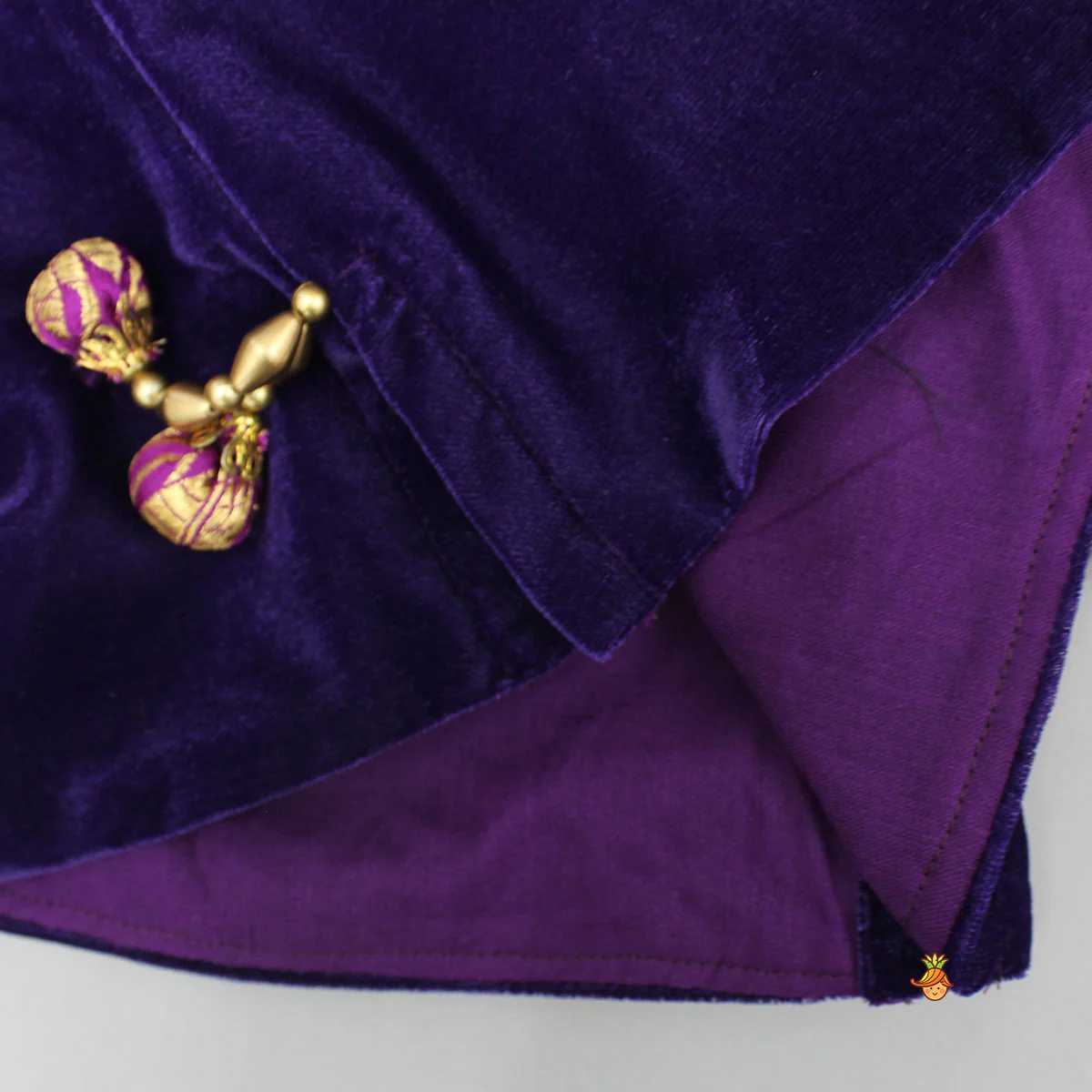 Velvet Top With Brocade Palazzo - Image 5