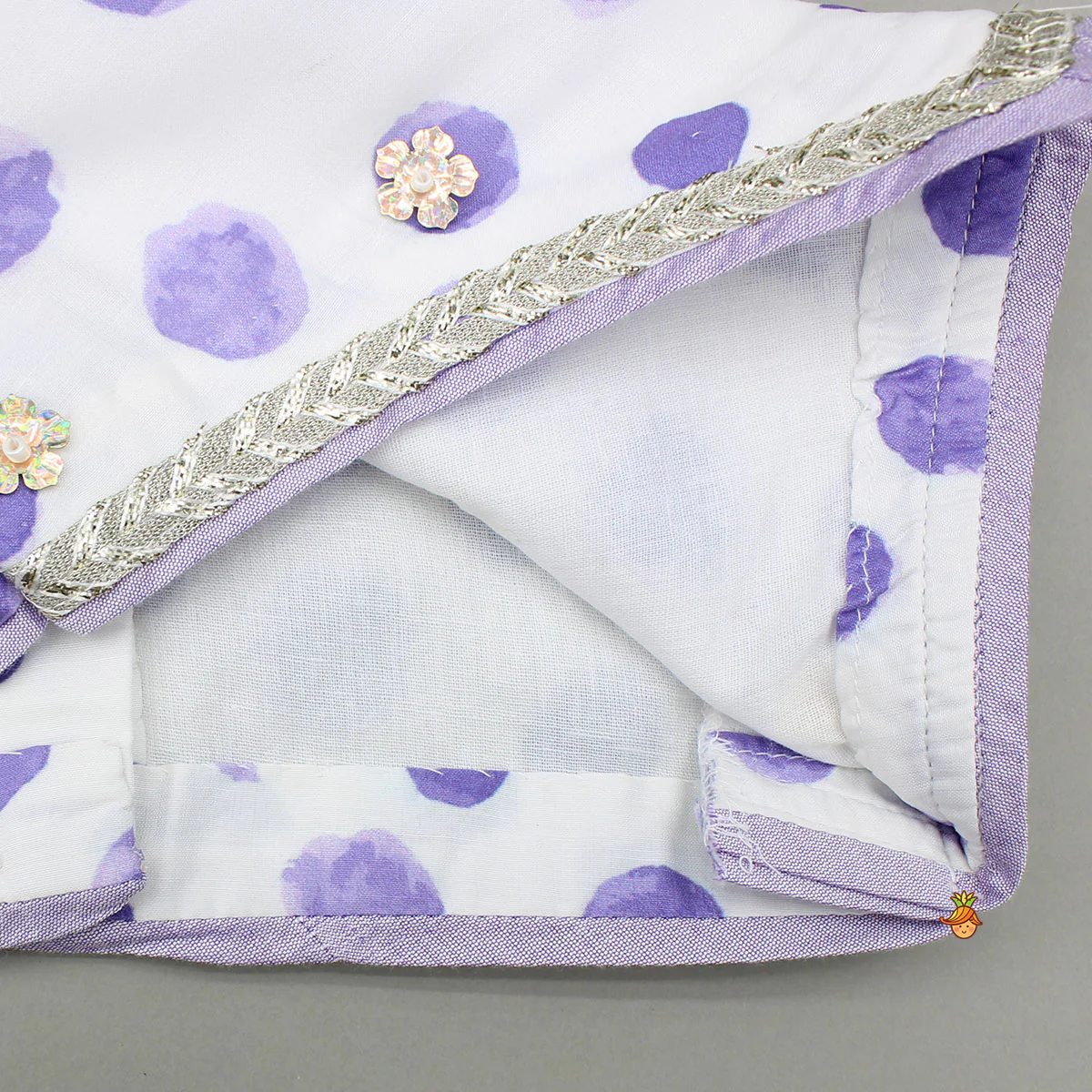 Watery Polka Dots Top With Matching Lehenga And Dupatta - Image 6