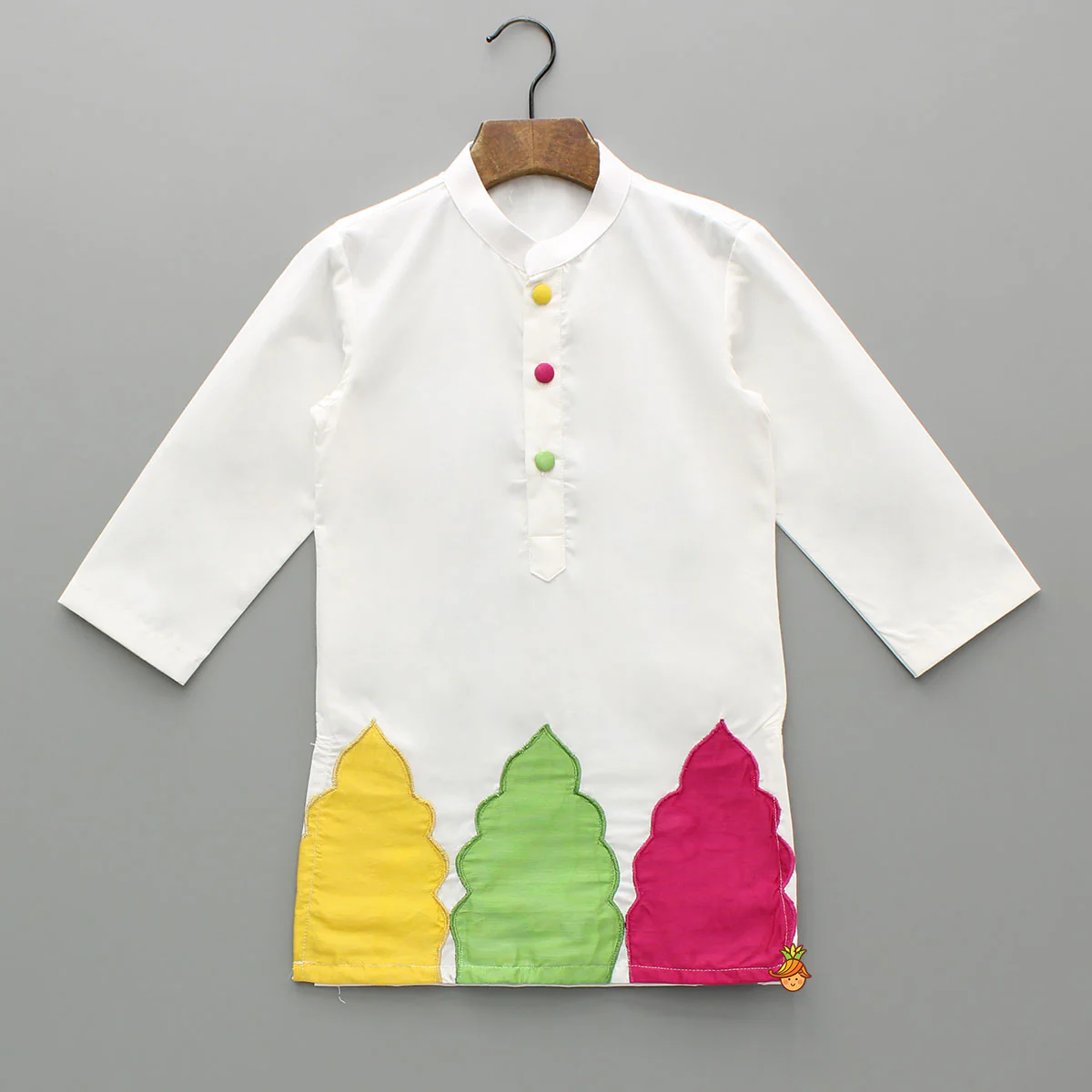 White Multicolour Embroidered Kurta And Pyjama - Image 3