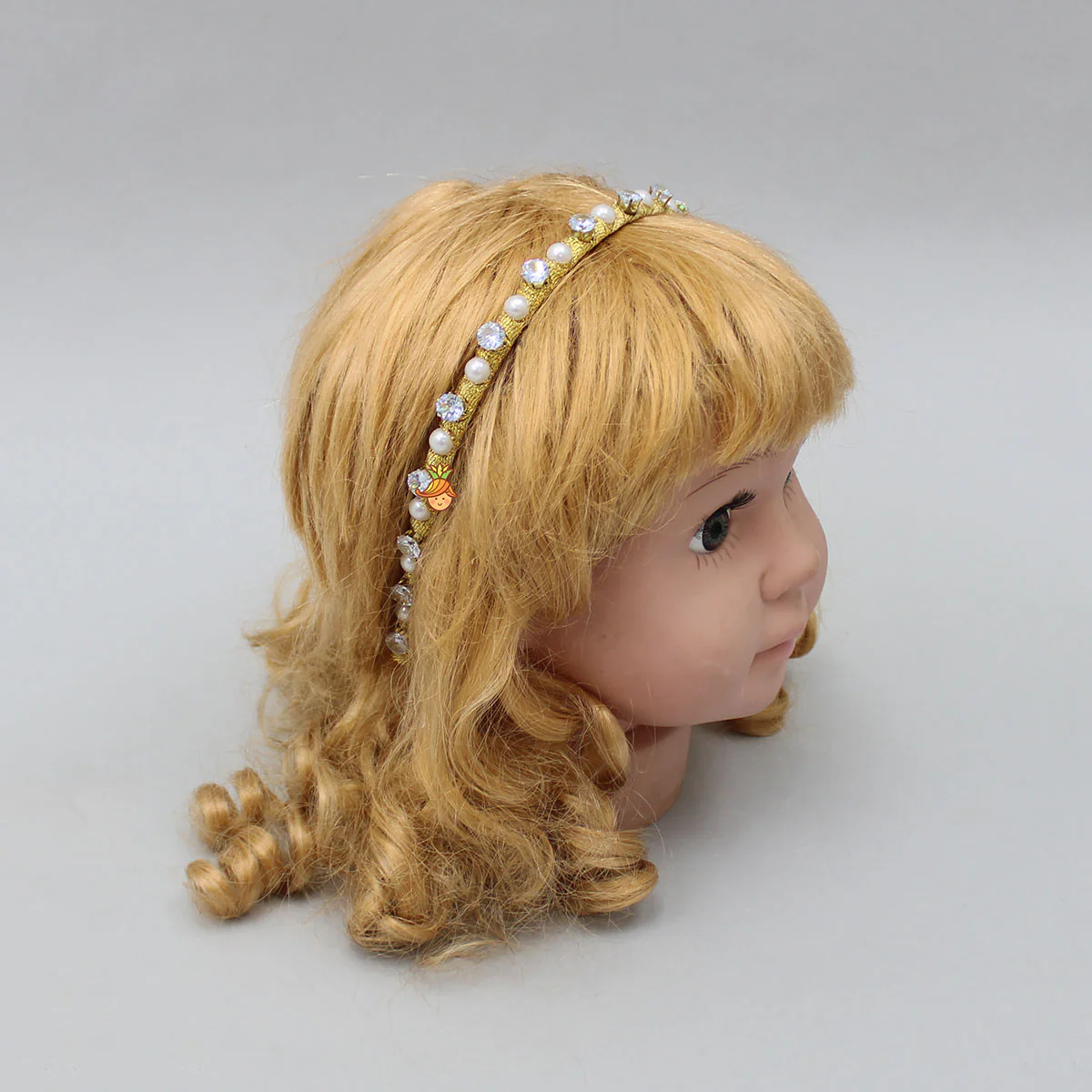 White Stones Adorned Pearly Hair Band - Image 4
