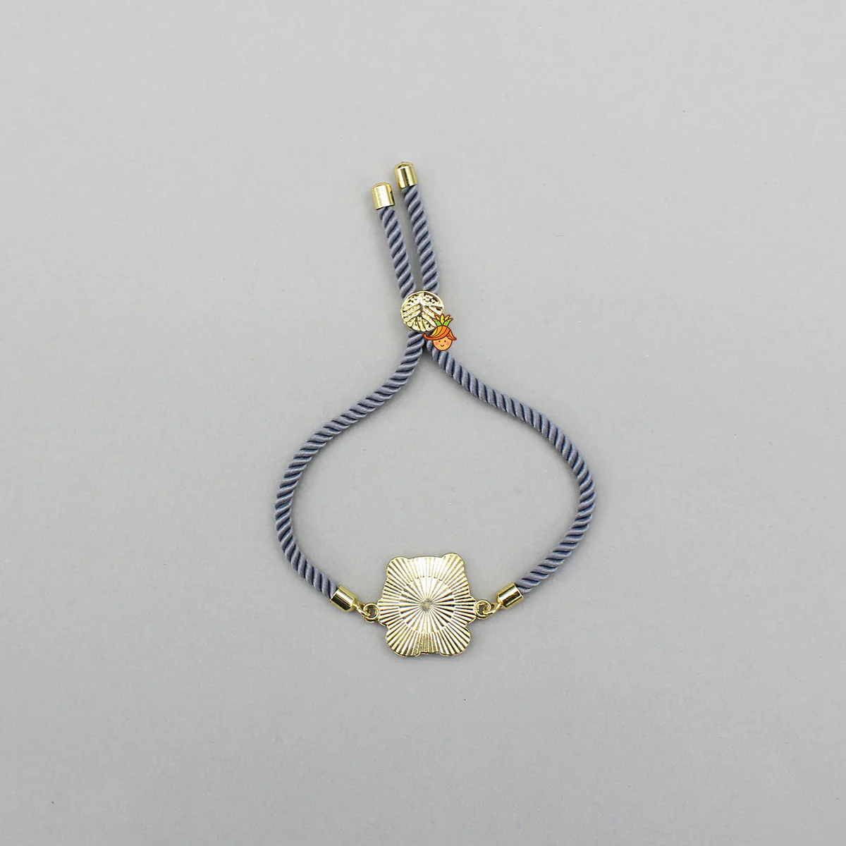 Yellow Cartoon Charm Adjustable Rope String Rakhi - Image 2