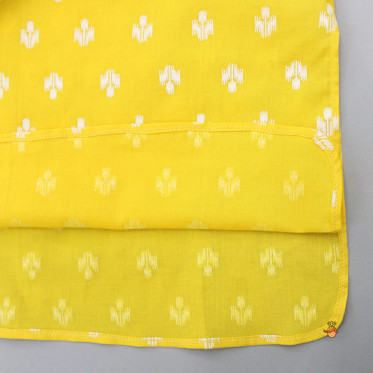 Yellow Stylish Kurta With White Dhoti - Image 5