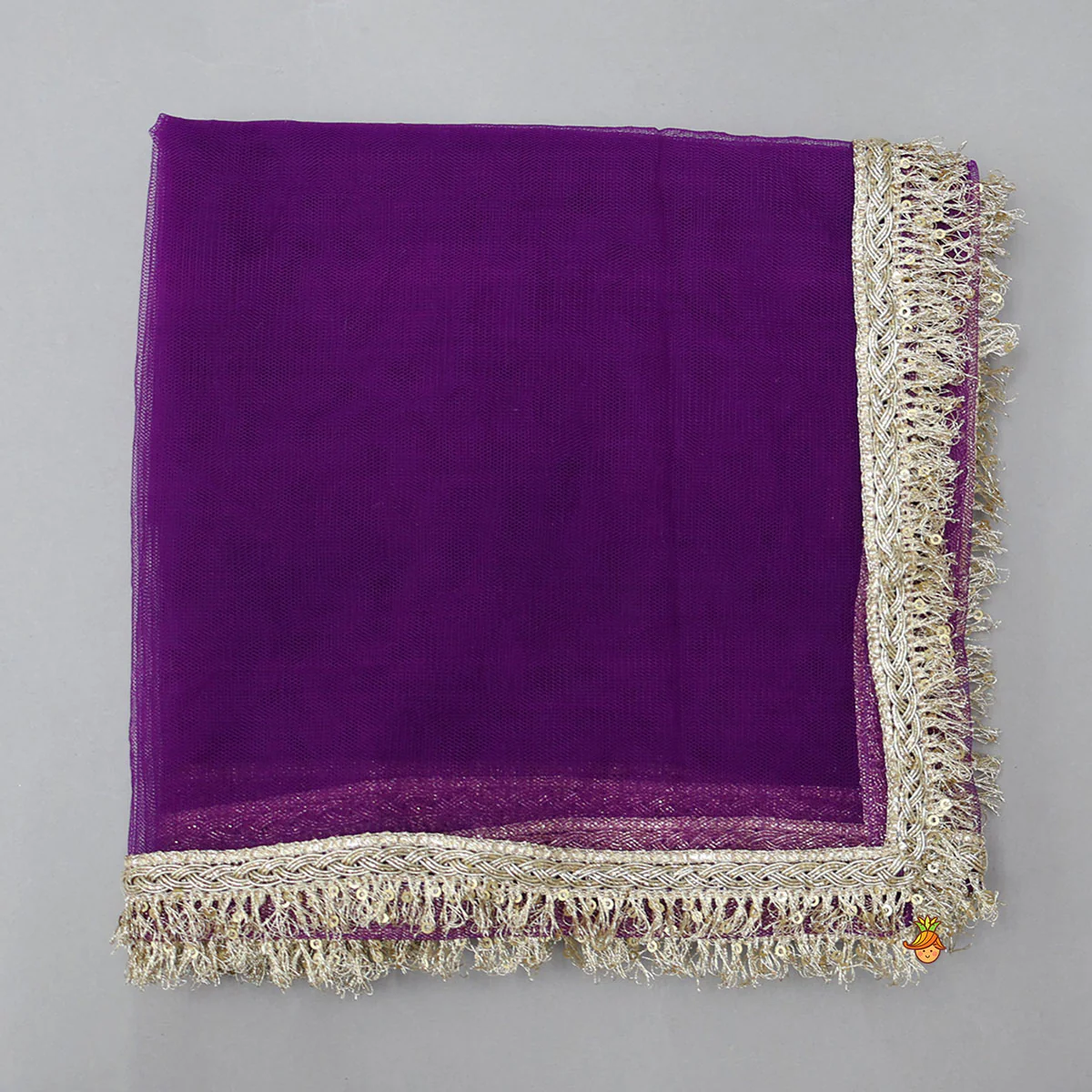 Yoke Embroidered Kurti And Striped Sharara With Net Dupatta - Image 7